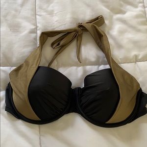 Venus black and and gold padded bikini